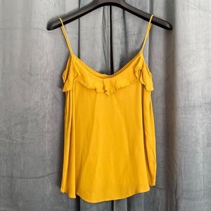 Mustard yellow sheet tank top